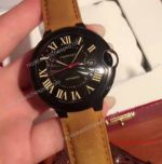 2017 Japan Replica Carter Ballon Bleu Watch Black Case Brown Leather (1)_th.jpg